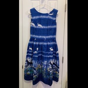 Hellbunny Deer winter tea dress